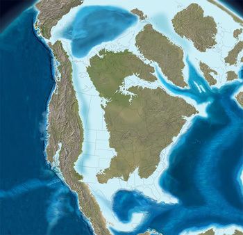 North America millions of years ago