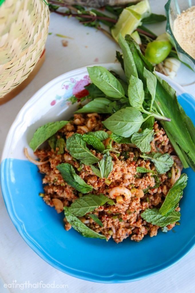 Larb Thai larb recipe larb moo Authentic Thai Style