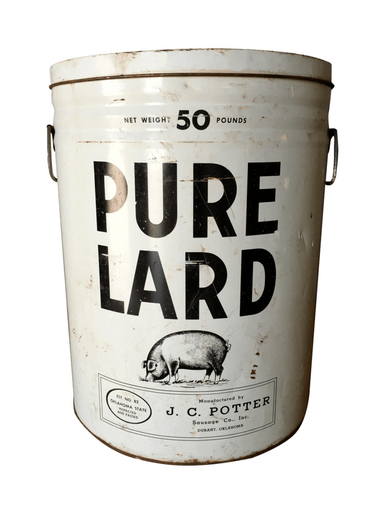 Lard Vintage Lard Container From Oklahoma Chairish