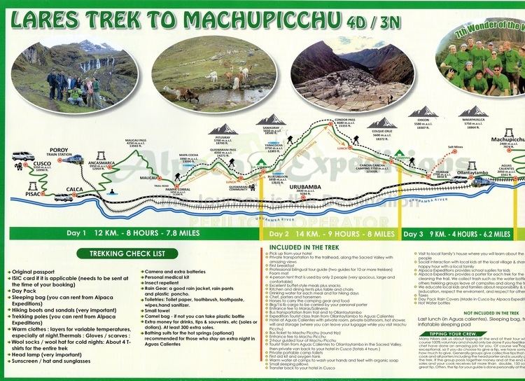 Lares trek 4D3N Lares Trek to Machu Picchu Alpaca Expeditions