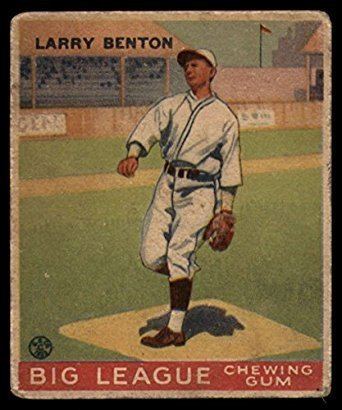 Larry Benton Amazoncom Baseball MLB 1933 Goudey 45 Larry Benton VG Very Good