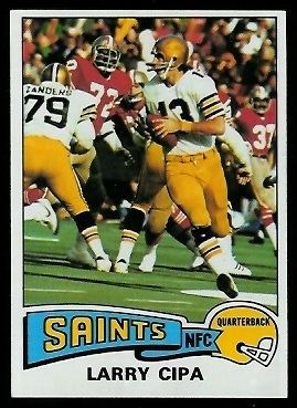 Larry Cipa Larry Cipa rookie card 1975 Topps 348 Vintage Football Card Gallery