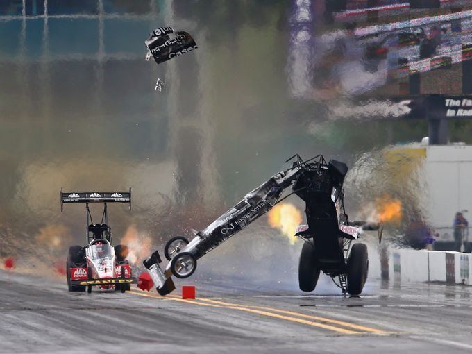 Larry Dixon (dragster driver) NHRA39s Dixon walks away from scary crash at Gatornationals