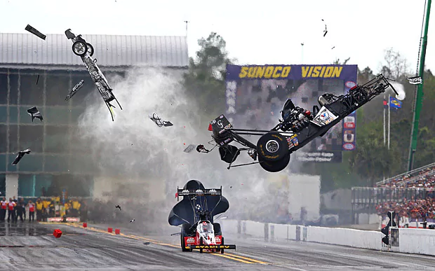 Larry Dixon (dragster driver) Video Larry Dixon walks away from terrifying high speed