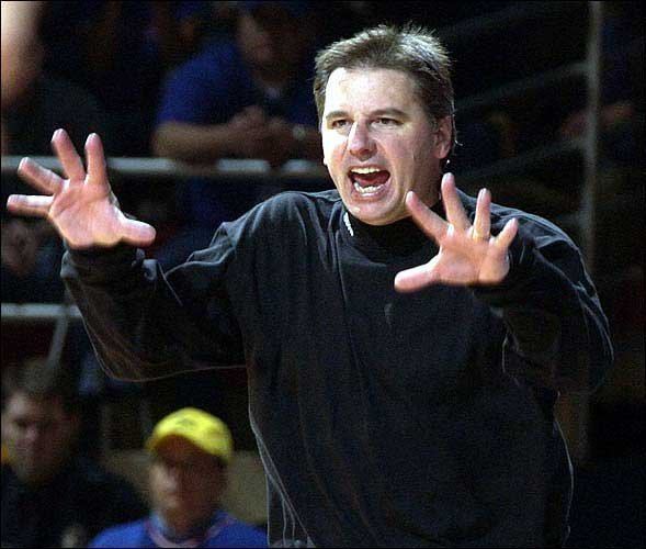 Larry Eustachy Photo Iowa State coach Larry Eustachy yells as his