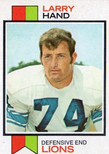 Larry Hand DETROIT LIONS Larry Hand 93 TOPPS 1973 NFL American Football