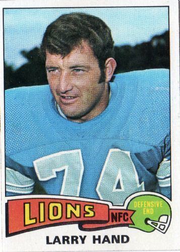 Larry Hand DETROIT LIONS Larry Hand 42 TOPPS 1975 NFL American Football