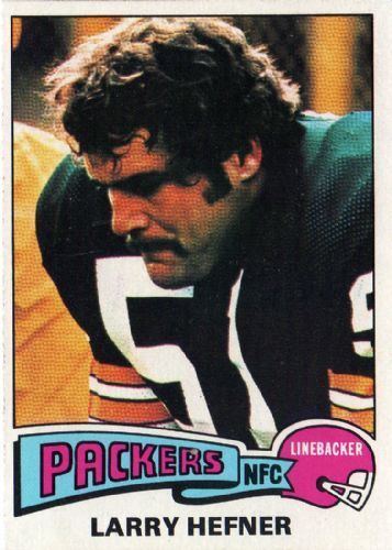 Larry Hefner GREEN BAY PACKERS Larry Hefner 111 Rookie Card TOPPS 1975 NFL