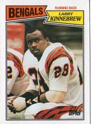 Larry Kinnebrew CINCINNATI BENGALS Larry Kinnebrew 187 TOPPS 1987 NFL American