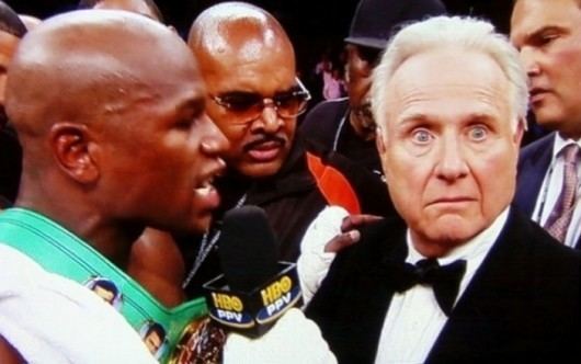 Larry Merchant Floyd Mayweather Jr and Larry Merchant Fight After the