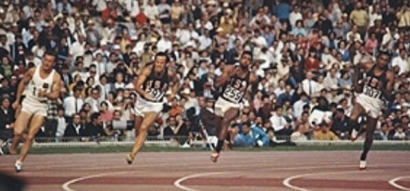 Larry Questad Right to left Tommie Smith John Carlo Larry Questad and Peter