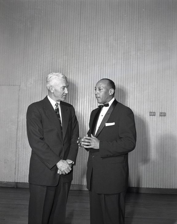 Larry Snyder (athlete) Larry Snyder and Jesse Owens at the Sphinx initiation 1956 Full