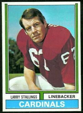 Larry Stallings wwwfootballcardgallerycom1974Topps112LarryS