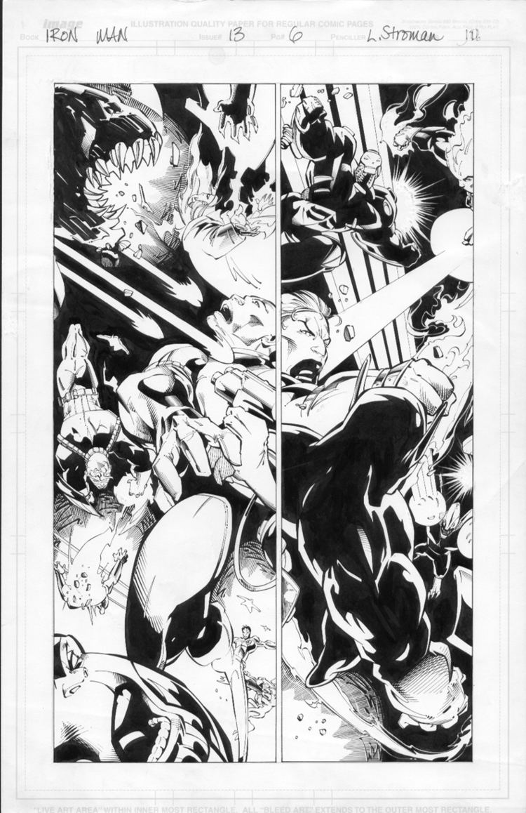 Larry Stroman IRONMAN Issue13 Larry Stroman Original Comic Art Sales