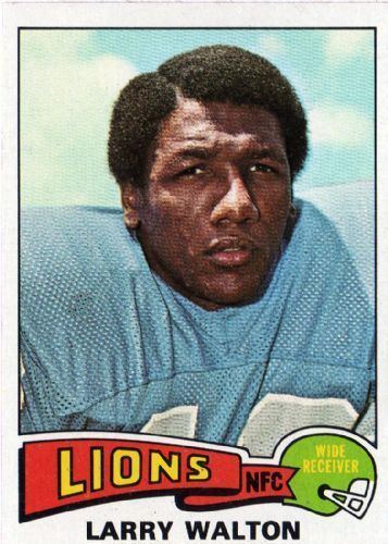 Larry Walton DETROIT LIONS Larry Walton 393 TOPPS 1975 NFL American Football