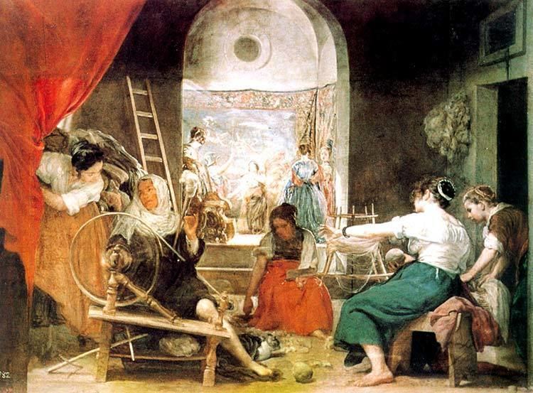 Las Hilanderas (Velázquez) CVC Rinconete Arte Las hilanderas por Marta Poza Yage