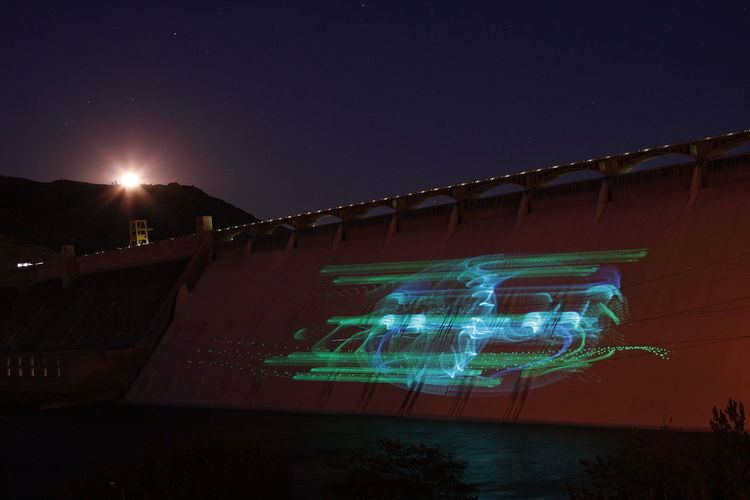Laser light show (Grand Coulee Dam)