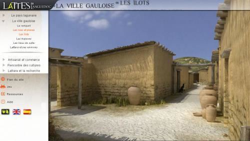 Lattara Montpellier La cit gauloise de Lattara en 3D