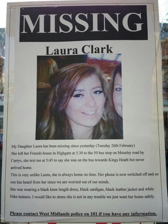 Laura Clark Missing Laura Clark Steel Student