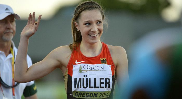Laura Müller Laura Mller schnuppert an Bronze Das LeichtathletikPortal