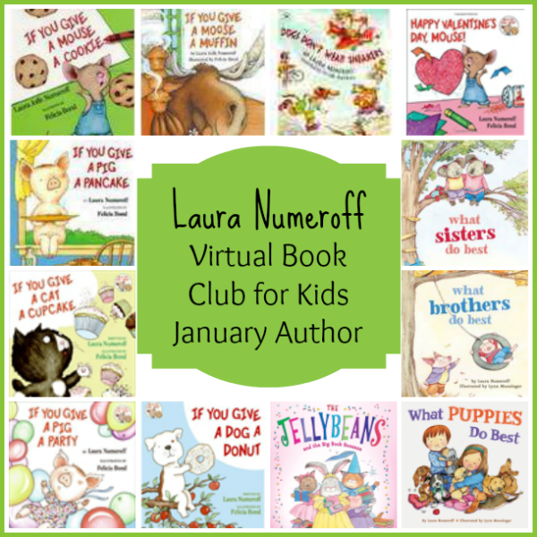 Laura Numeroff Virtual Book Club for Kids January Author is Laura Numeroff