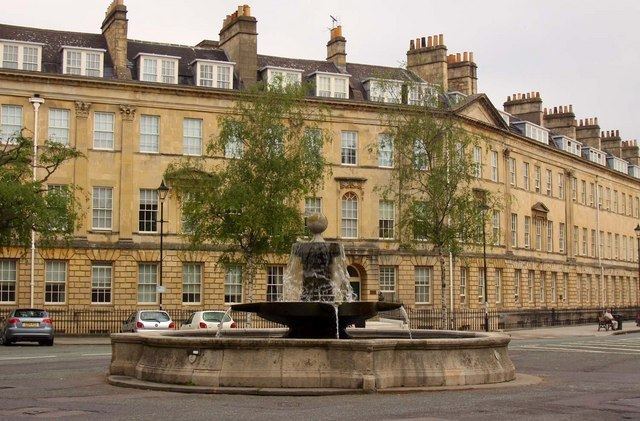 Laura Place, Bath The fountain in Laura Place Steve Daniels Geograph Britain and