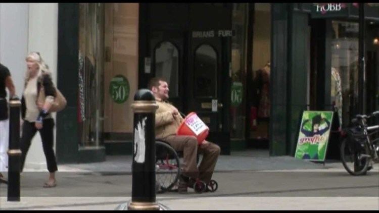 Laurence Clark (comedian) Comedian Laurence Clark The Best Fake Charity Collection Buckets