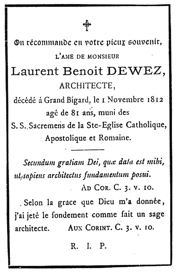 Laurent-Benoît Dewez De architect LaurentBenot Dewez