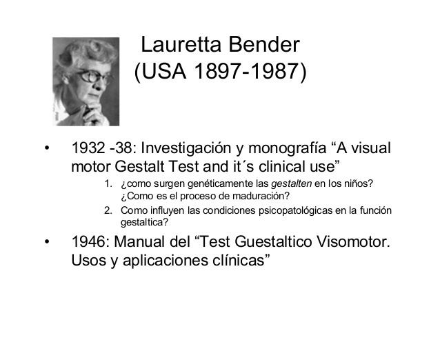 Lauretta Bender Test guestaltico visomotor