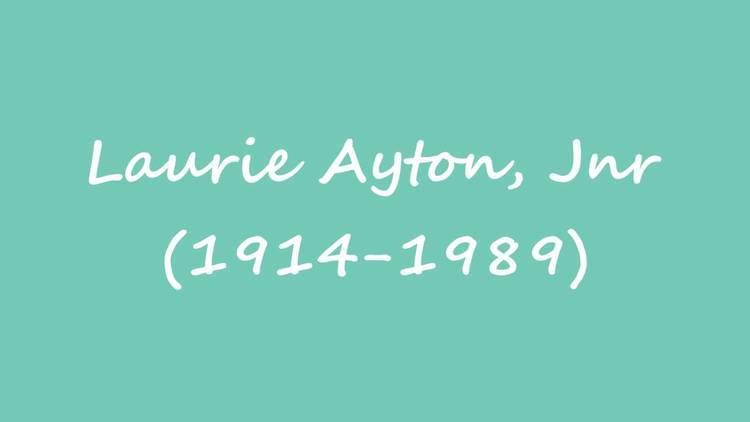 Laurie Ayton, Jnr OBM Golfer Laurie Ayton Jnr 19141989 YouTube
