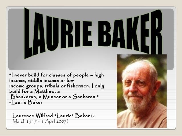 Laurie Baker Laurie baker