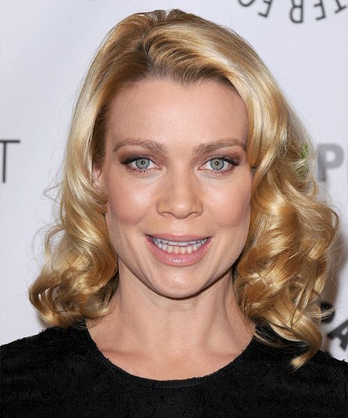 Laurie Holden Laurie Holden Medium Curly Formal Hairstyle