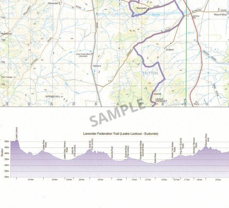 Lavender Federation Trail Lavender Federation Trail Map 4 Truro to Eudunda Walking SA