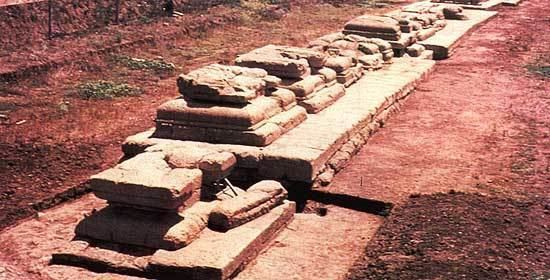 Lavinium Altars from socalled Sanctuary of Thirteen Altars founded in