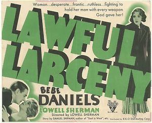 Lawful Larceny movie poster