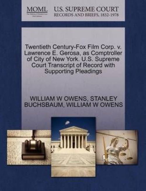 Lawrence E. Gerosa Twentieth CenturyFox Film Corp v Lawrence E Gerosa as