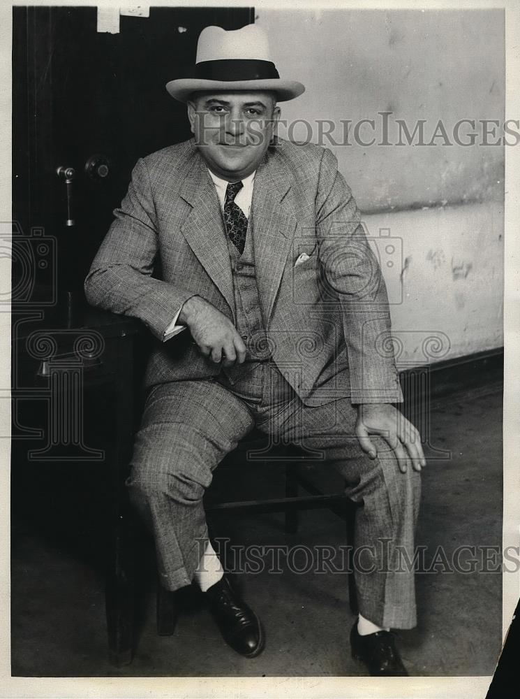 Lawrence Mangano 1931 Foto de prensa Dago Lawrence Mangano Al Capone asociar en