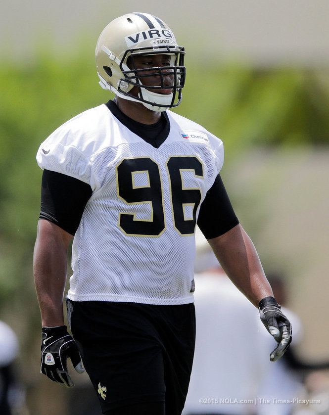 Lawrence Virgil Lawrence Virgil Saints mini camp Wednesday 2015 NOLAcom