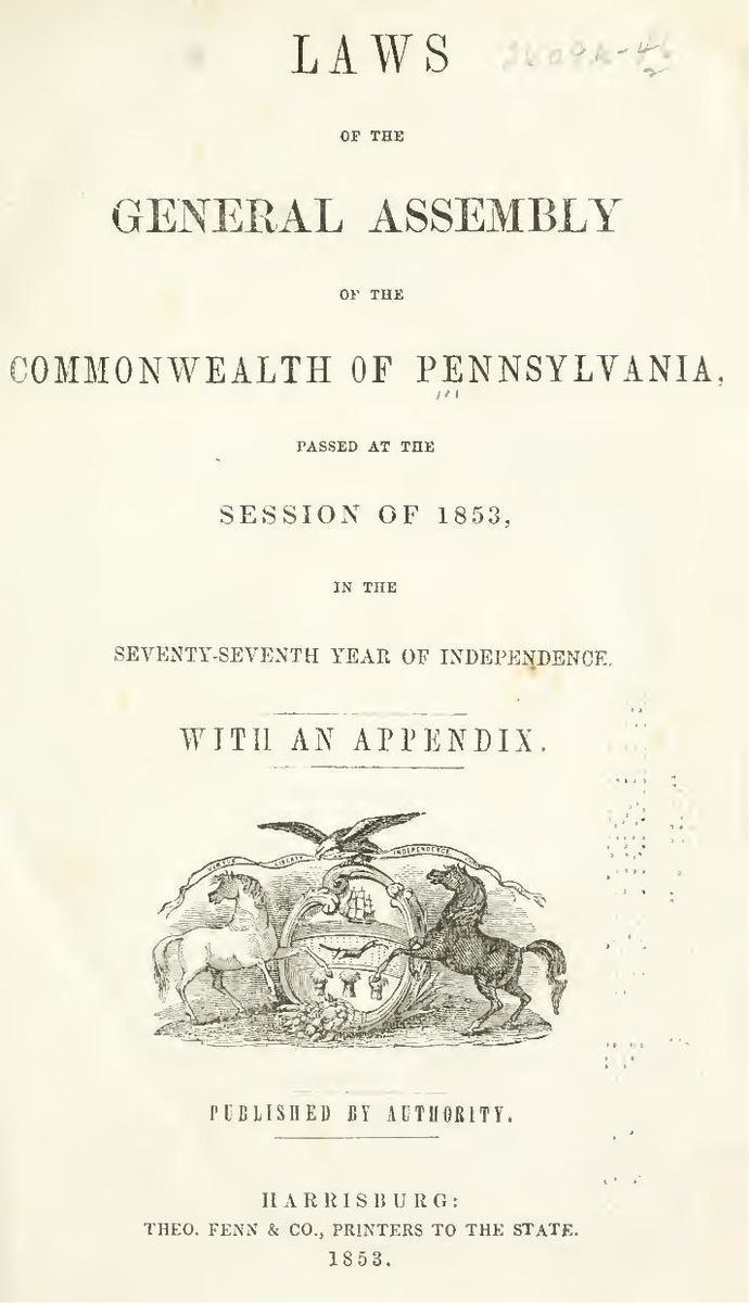 Laws of Pennsylvania