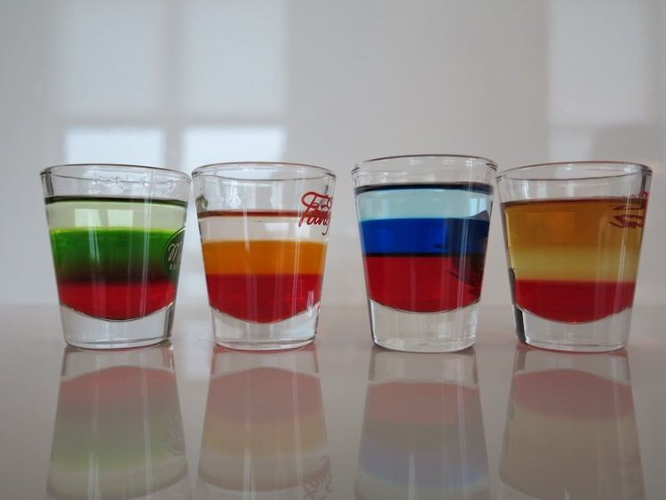 Layered drink Howto Layer A Drink Fourth of July Shot YouTube