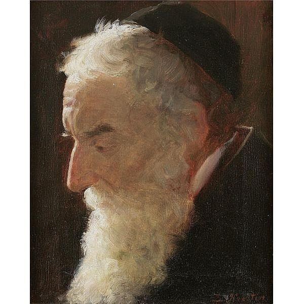 Lazar Krestin Lazar Krestin 18681938 LithuanianIsraeli Portrait of a Rabbi