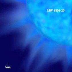 LBV 1806-20 The Most Massive Star Sky amp Telescope
