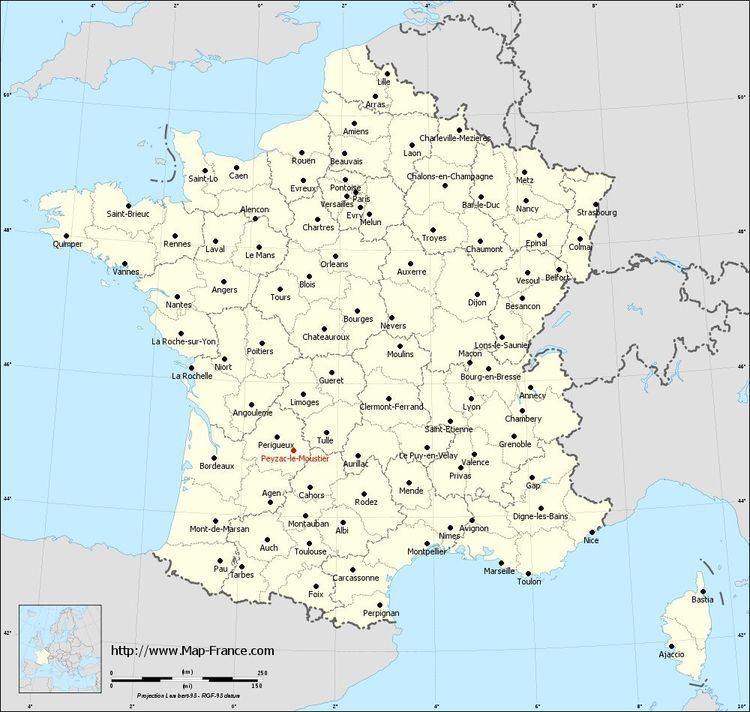 Le Moustier ROAD MAP PEYZACLEMOUSTIER maps of PeyzacleMoustier 24620