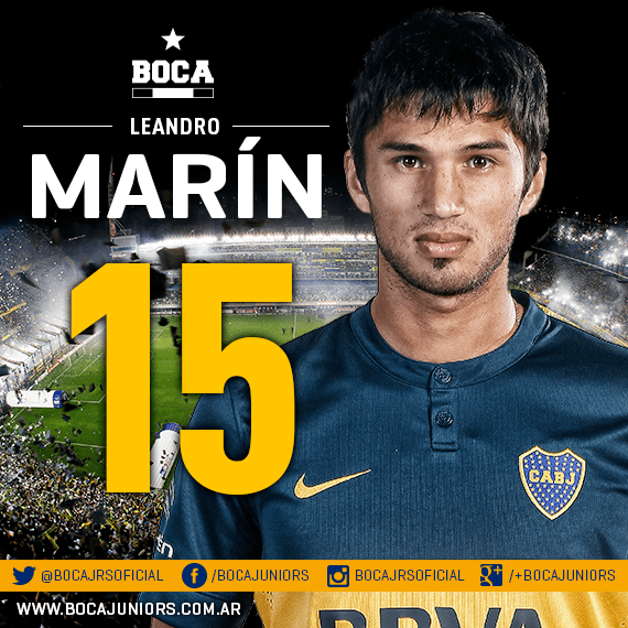 Leandro Marín Boca Jrs Oficial on Twitter quotDefensores Leandro Marn Juan Cruz