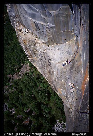 Leaning Tower, Yosemite PicturePhoto Waiting at Guano ledge Leaning Tower Yosemite