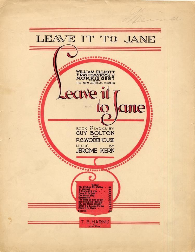 Leave It to Jane httpsuploadwikimediaorgwikipediacommonscc