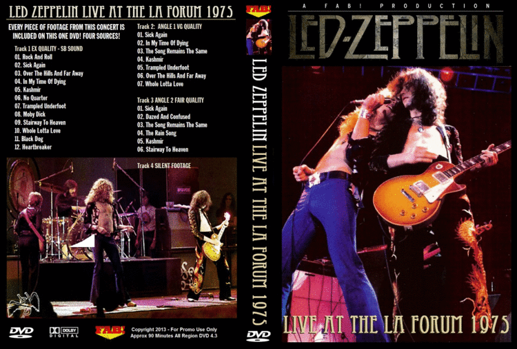 Led Zeppelin DVD Zeppelin Dvd At The LA Forum 1975