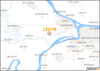Ledine Ledine Serbia and Montenegro map nonanet