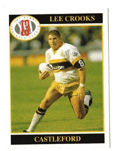 Lee Crooks (rugby league) CASTLEFORD Lee Crooks 24 MERLIN Rugby League Trading Card