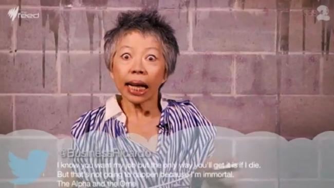 Lee Lin Chin SBS newsreader Lee Lin Chin reads her mean tweets to